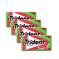 Kit 4 Chiclete Trident Melancia 8g com 5 Unidades Kit 4 Chiclete Trident Melancia 8g com 5 Unidades