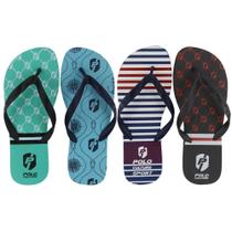 Kit 4 Chinelos Masculino Polo Culture Leve Estampado Kit 4 Chinelos Masculino Polo Culture Leve Estampado
