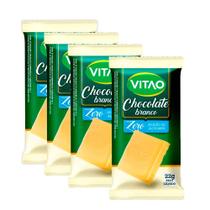 Kit 4 Chocolate Branco Vitao Zero Açúcar 22g Kit 4 Chocolate Branco Vitao Zero Açúcar 22g