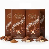 Kit 4 Chocolate LINDOR Singles c/ Avelã Lindt 100g Kit 4 Chocolate LINDOR Singles c/ Avelã Lindt 100g