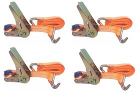 Kit 4 cinta com catraca 500kg x 25mm x 3m - moto jet ski barco