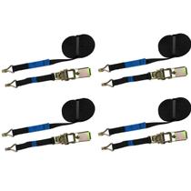 Kit 4 Cinta De Amarração De Carga 800Kg 6 Metros 25mm Kit 4 Cinta De Amarração De Carga 800Kg 6 Metros 25mm