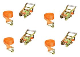 Kit 4 cintas catracas 1,5 t 4,5 m