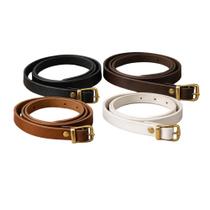 Kit 4 Cintos Femininos Finos Com Fivela Dourada Para Jeans