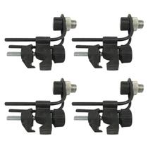 Kit 4 Clamp Microfone Bateria Zabumba Percussão Resistente