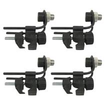 Kit 4 Clamp Microfone Bateria Zabumba Percussão Resistente