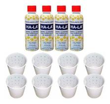 Kit 4 Coalhos Líquido Ha-La 200Ml Queijo + 8 Formas 500G