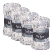 Kit 4 Cobertor Manta Sollievo Casal 1,80x2,20m Flannel Jolitex Cor:Cardus Kit 4 Cobertor Manta Sollievo Casal 1,80x2,20m Flannel Jolitex Cor:Cardus
