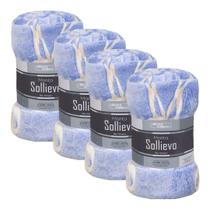 Kit 4 Cobertor Manta Sollievo Casal 1,80x2,20m Flannel Jolitex Cor:Lacets Kit 4 Cobertor Manta Sollievo Casal 1,80x2,20m Flannel Jolitex Cor:Lacets