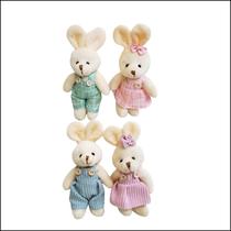 Kit 4 Coelhos de Páscoa Pelúcia Casal de Coelhinhos Em Pé Kit 4 Coelhos de Páscoa Pelúcia Casal de Coelhinhos Em Pé