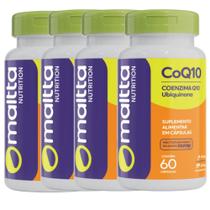 Kit 4 Coenzima Q10 Ubiquinona Coq 10 Com 60 Cápsulas Maltta Kit 4 Coenzima Q10 Ubiquinona Coq 10 Com 60 Cápsulas Maltta