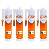 Kit 4 Cola Adesivo Ep500 Rodateto Rodapé Boiserie 400G Epex