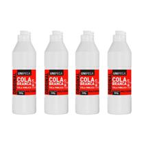 Kit 4 Cola Branca Líquida Extra Pva 500g Artesanato Unipega