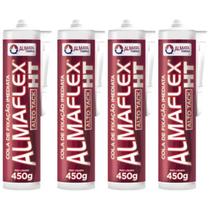 Kit 4 Cola de Fixação Imediata Adesivo Espelho Ht400 Alto Tack Almaflex 450g