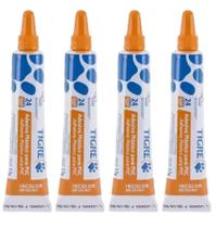 Kit 4 Cola para Cano Adesivo Plástico Tigre 17g Pvc Incolor
