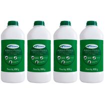 Kit 4 Cola para Cano Tubo e Conexões Adesivo para PVC 850g