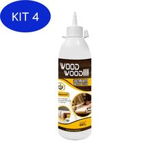 Kit 4 Cola Para Madeira Wood Wood 3 - 497Gr