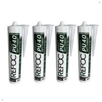 Kit 4 Cola Selante PU40 Poliuretano Multiuso Cinza 400g Kit 4 Cola Selante PU40 Poliuretano Multiuso Cinza 400g