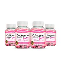 Kit 4 Colágeno Femme Vitaminas + Zinco 90 Cápsulas Maxinutri