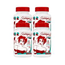 Kit 4 Colágeno Hidrolisado Chamel 100 Cápsulas 350mg