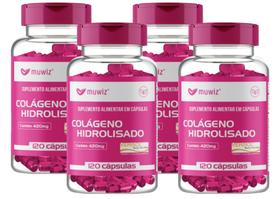 kit 4 Colágeno Verisol 120 Cápsulas / 420mg Muwiz