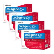 Kit 4 Colágeno Verisol 30x5g Sachê Frutas Vermelha Maxinutri