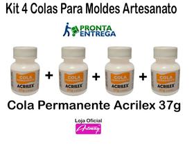 Kit 4 Colas Permanente Acrilex 37g M59