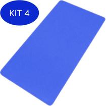 Kit 4 Colchonete Academia Ginastica 1,10X0,50 8Mm - Azul