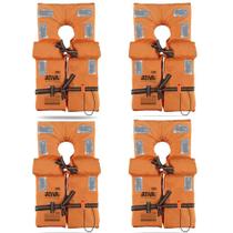 Kit 4 Colete Salva Vidas Homologado Classe Ii P 35 A 55 Kg