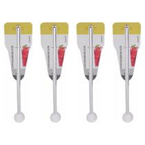 Kit 4 Colher Bailarina 30 Cm Em Inox Para Drinks Coquetel Barman