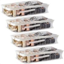 Kit 4 Colmeia Fechada Organizadora G Sapatos Salto Tenis Roupas Toalhas Lençol Acessórios com Zíper Kit 4 Colmeia Fechada Organizadora G Sapatos Salto Tenis Roupas Toalhas Lençol Acessórios com Zíper