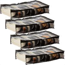 Kit 4 Colmeia Fechada Organizadora G Sapatos Salto Tenis Roupas Toalhas Lençol Acessórios com Zíper Kit 4 Colmeia Fechada Organizadora G Sapatos Salto Tenis Roupas Toalhas Lençol Acessórios com Zíper