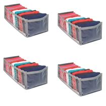 Kit 4 Colmeia Organizadora de Gavetas 11 Divisórias Cinza