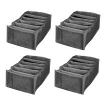 Kit 4 Colmeia TNT P 10x15x25cm Dobrável, Leve Organizadora Para Gaveta