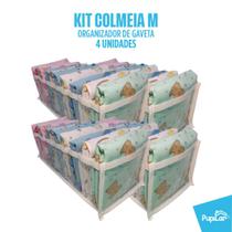 Kit 4 colmeias organizadoras m (10x15x35) p/ fraldas/cuecas/bodys - pupilar