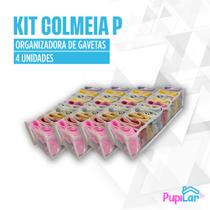 Kit 4 colmeias organizadoras p 10x12x35 p/ roupas pequenas