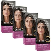 Kit 4 Coloração Alfaparf Alta Moda 5 Castanho Claro Kit 4 Coloração Alfaparf Alta Moda 5 Castanho Claro