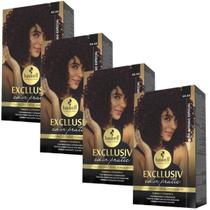 Kit 4 Coloração Creme Permanente Excllusiv Color Pratic Vermelho Intenso Especial 66.66 Haskell Kit 4 Coloração Creme Permanente Excllusiv Color Pratic Vermelho Intenso Especial 66.66 Haskell