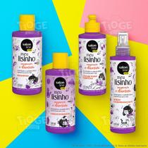 Kit 4 Completo Meu Lisinho Kids Cabelos Lisos Infantil Shampoo + Condicionador + Creme Pentear + Spray Desembaraçante