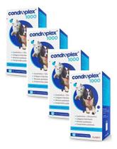 Kit 4 Condroplex 1000 Suplemento Para Cães E Gatos 60 Compri