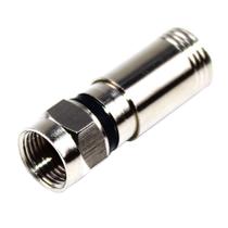 Kit 4 Conector Fêmea De Compressão Rg59 Para Cabo Coaxial