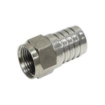 Kit 4 Conector Fêmea De Crimpar Rg6 Para Cabo Coaxial