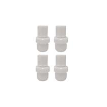 Kit 4 Conector Macho Nylon Para Mangueira De 1/4 Rosca 1/4