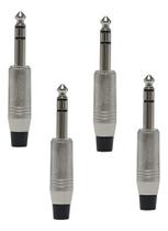 Kit 4 Conector Plug P10 Stereo Ninja Metal Sa2x Santo Angelo Kit 4 Conector Plug P10 Stereo Ninja Metal Sa2x Santo Angelo