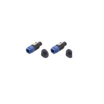 Kit 4 Conector Plug Speakon Macho/fêmea 4 Polos Painel Linha