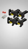 Kit 4 Conectores 2 Vias P/ Injetor e Sensores Kit 4 Conectores 2 Vias P/ Injetor e Sensores