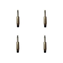 Kit 4 Conectores P10 Mono Macho PLG P10 SA2X - SANTO ANGELO