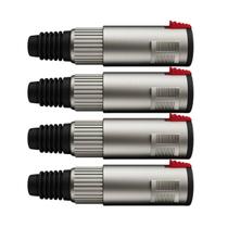 Kit 4 Conectores Plug Wireconex P10 WC197 Fêmea C/ Trava