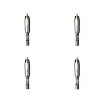 Kit 4 Conectores RCA Macho PLG A/V RCA NINJA - SANTO ANGELO