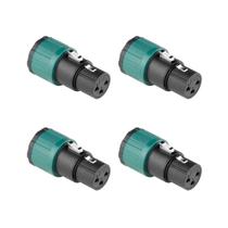 Kit 4 Conectores Xlr Fêmea Rotativo Low Profile LP3F Santo Angelo Kit 4 Conectores Xlr Fêmea Rotativo Low Profile LP3F Santo Angelo